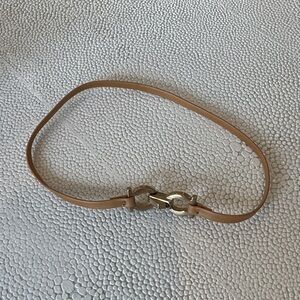 Salvatore Ferragamo Tan Leather Bracelet